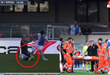 VIDEO: Sao Chievo bị gãy chân sau pha vào bóng triệt hạ của đối phương